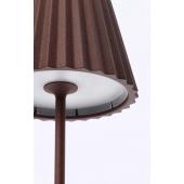 elemes kulteri asztali lampa barna vizallo vilagitas erintos design etterem bisztro kavezo pekseg toltheto aksis akkumulator kert kerti.jpg